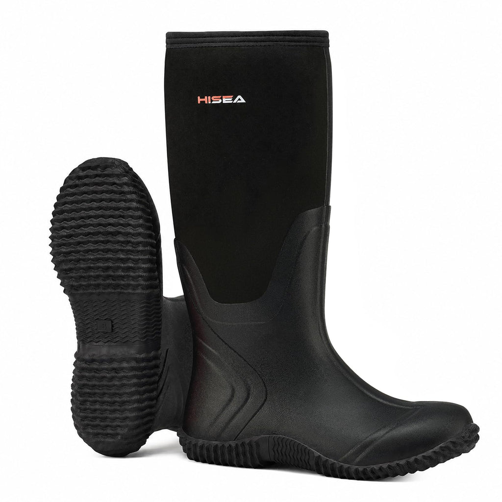 Women's Waterproof Insulated Neoprene Rubber Rain Boots E3182