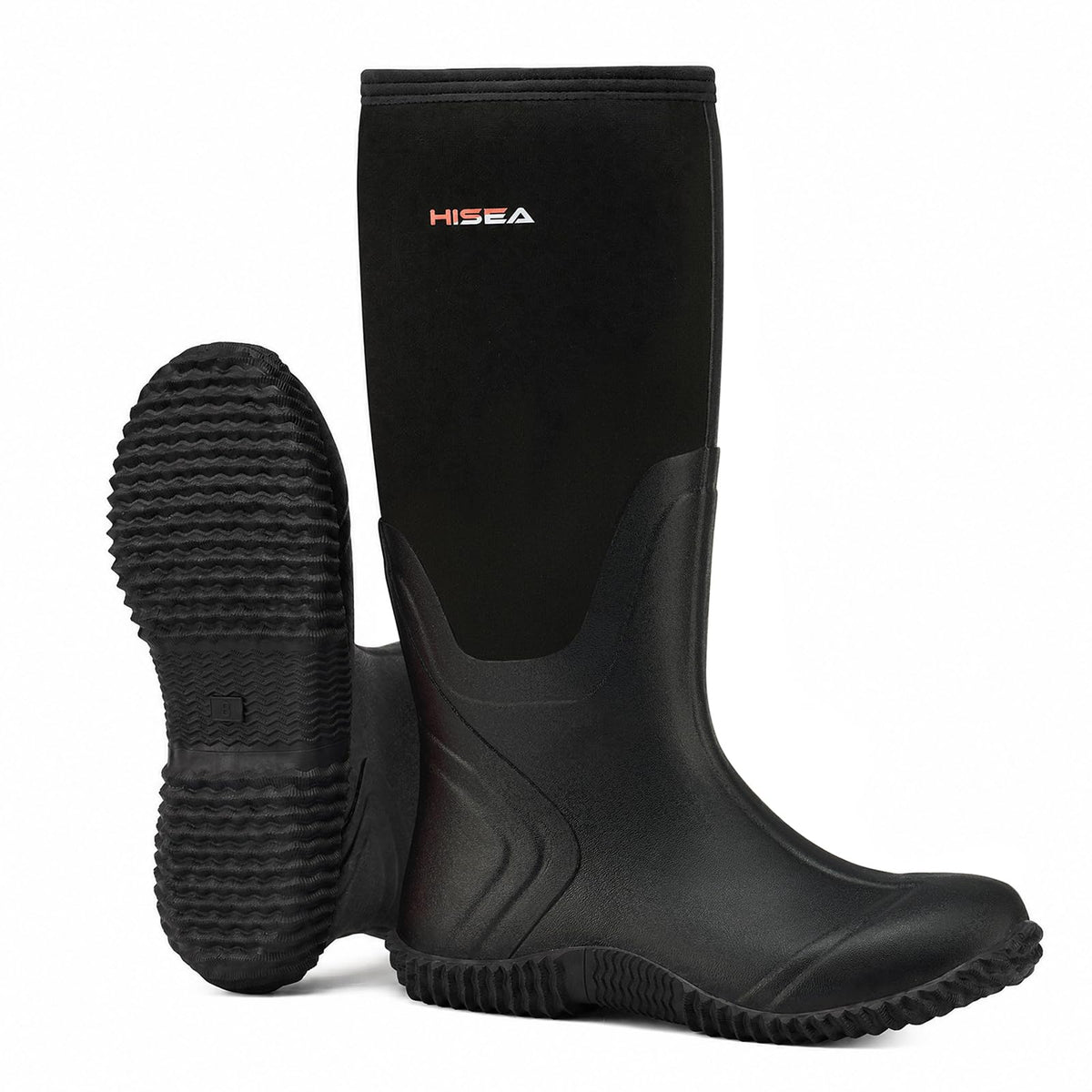 Women's Waterproof Insulated Neoprene Rubber Rain Boots E3182