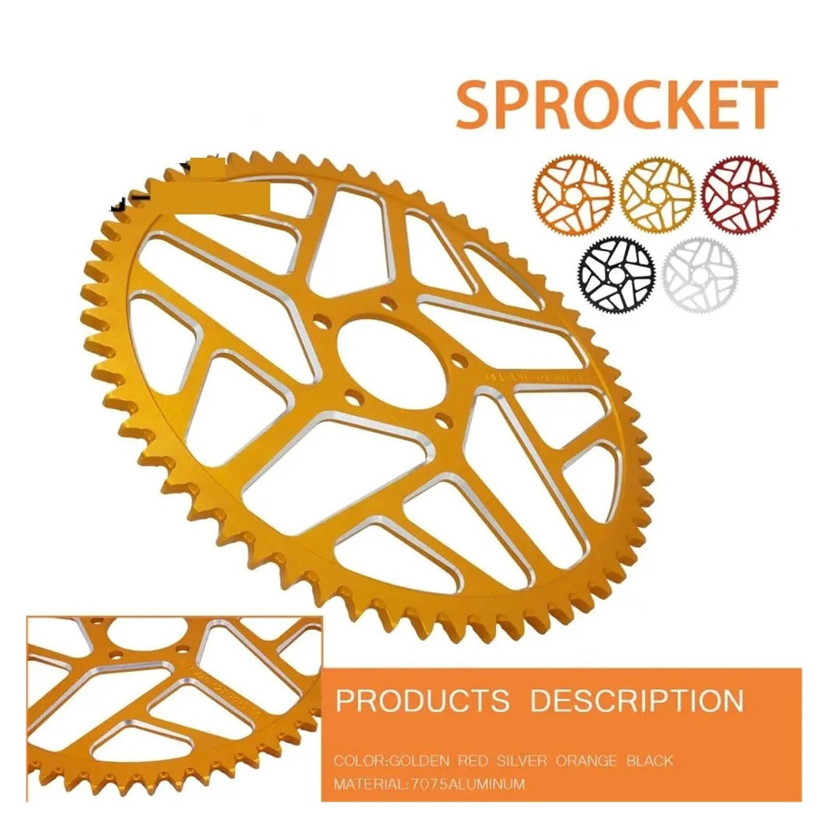 Aluminum Motorcycle Chain Sprocket M2185