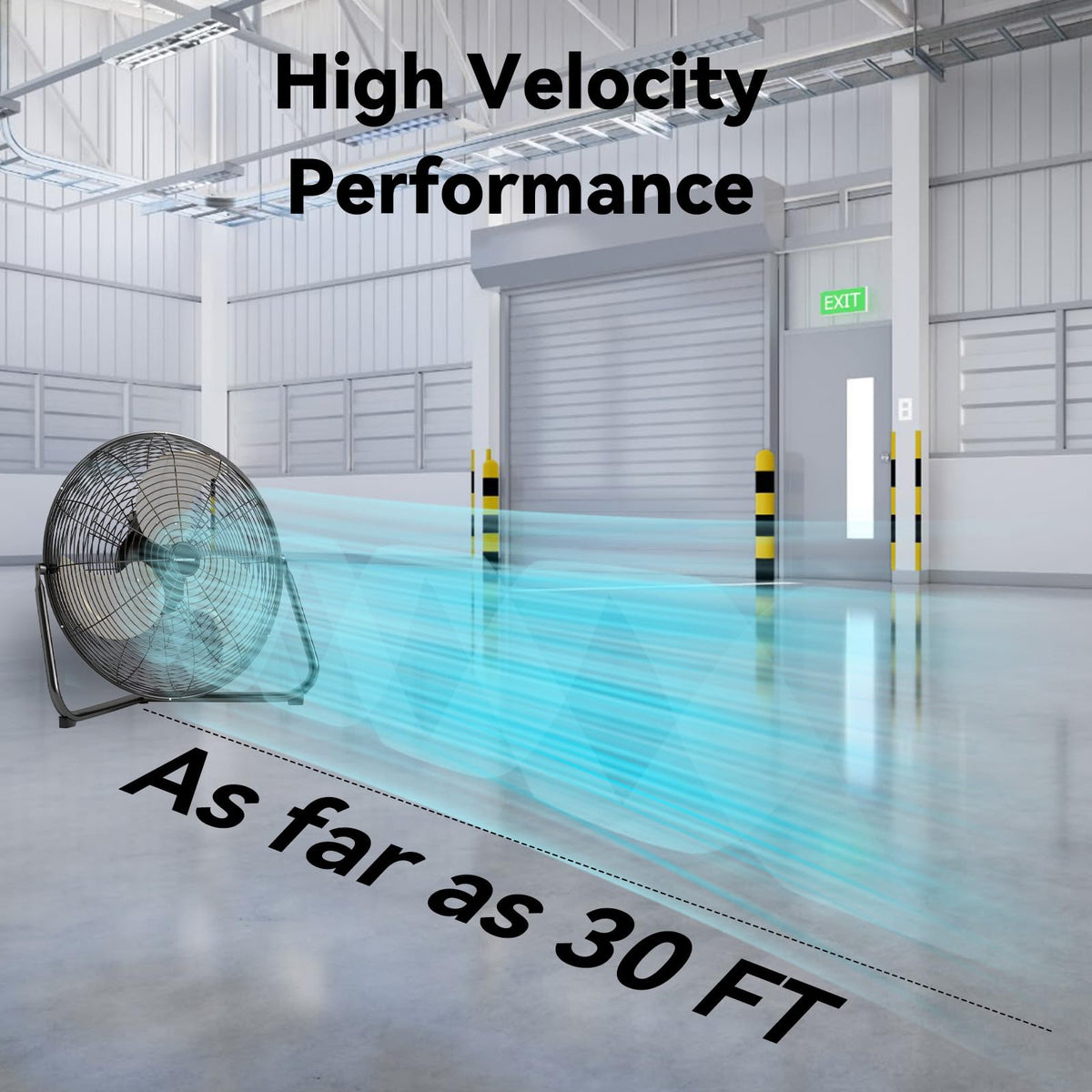 20 Inch 3 Speed 360-Degree Tilt High Velocity Floor Fan R959177