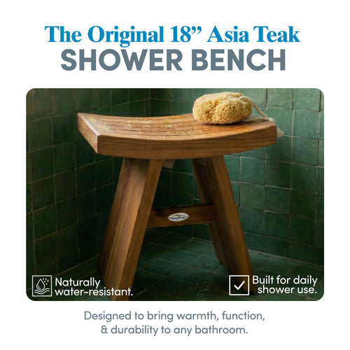 18" Teak Shower Bench T39744