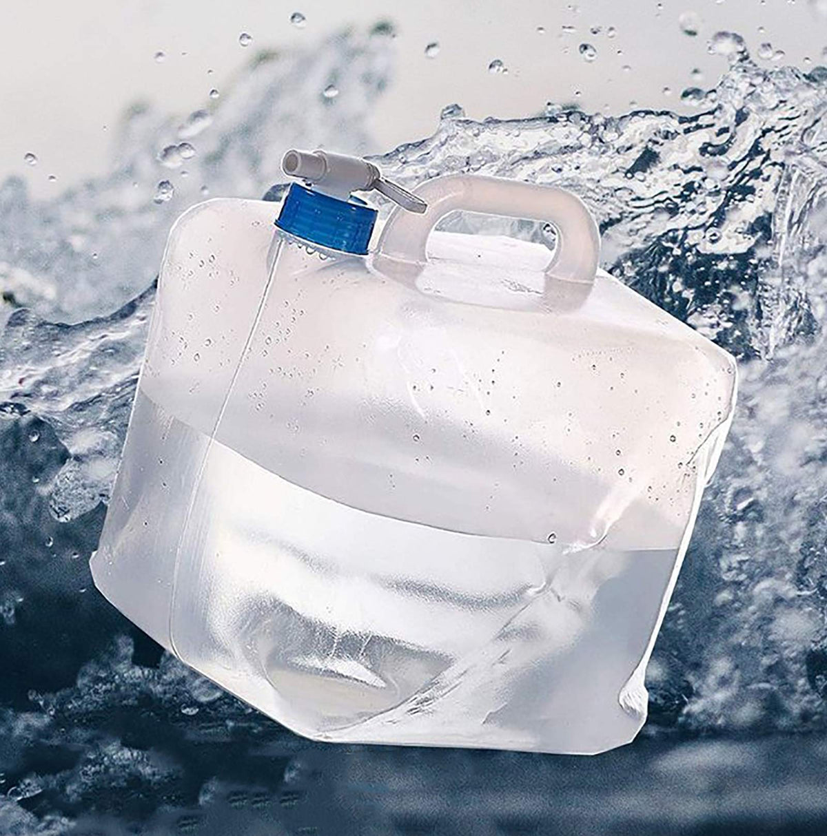 2 Pack 5.3 Gallon Collapsible Water Container with Spigot Z738