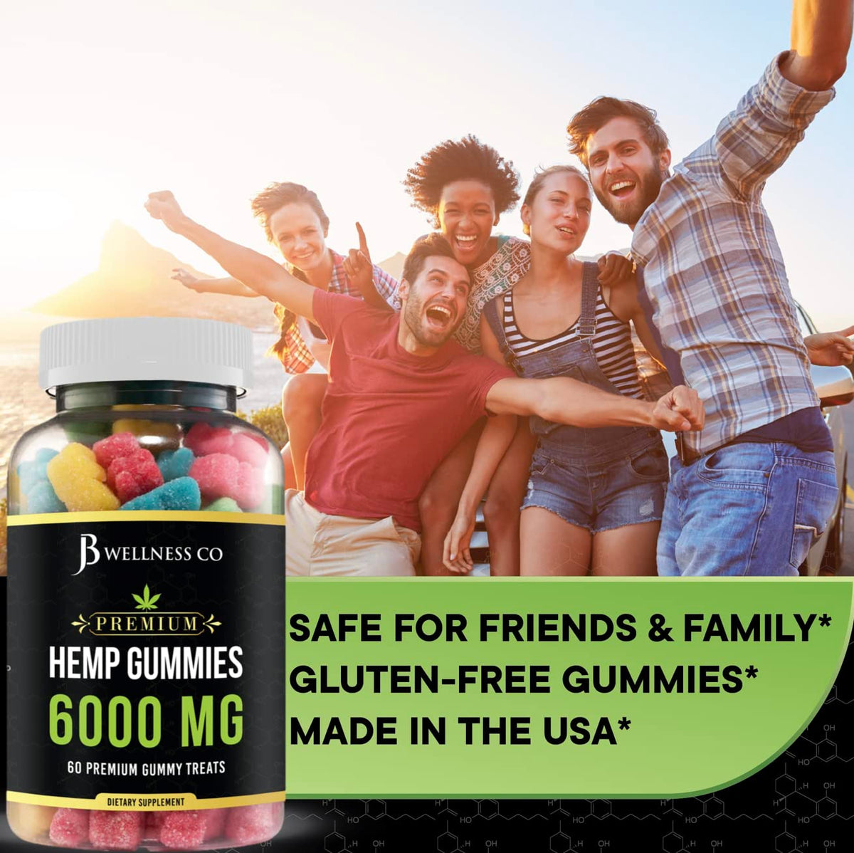 Hemp Gummies with Hemp Oil 2-Pack S2982