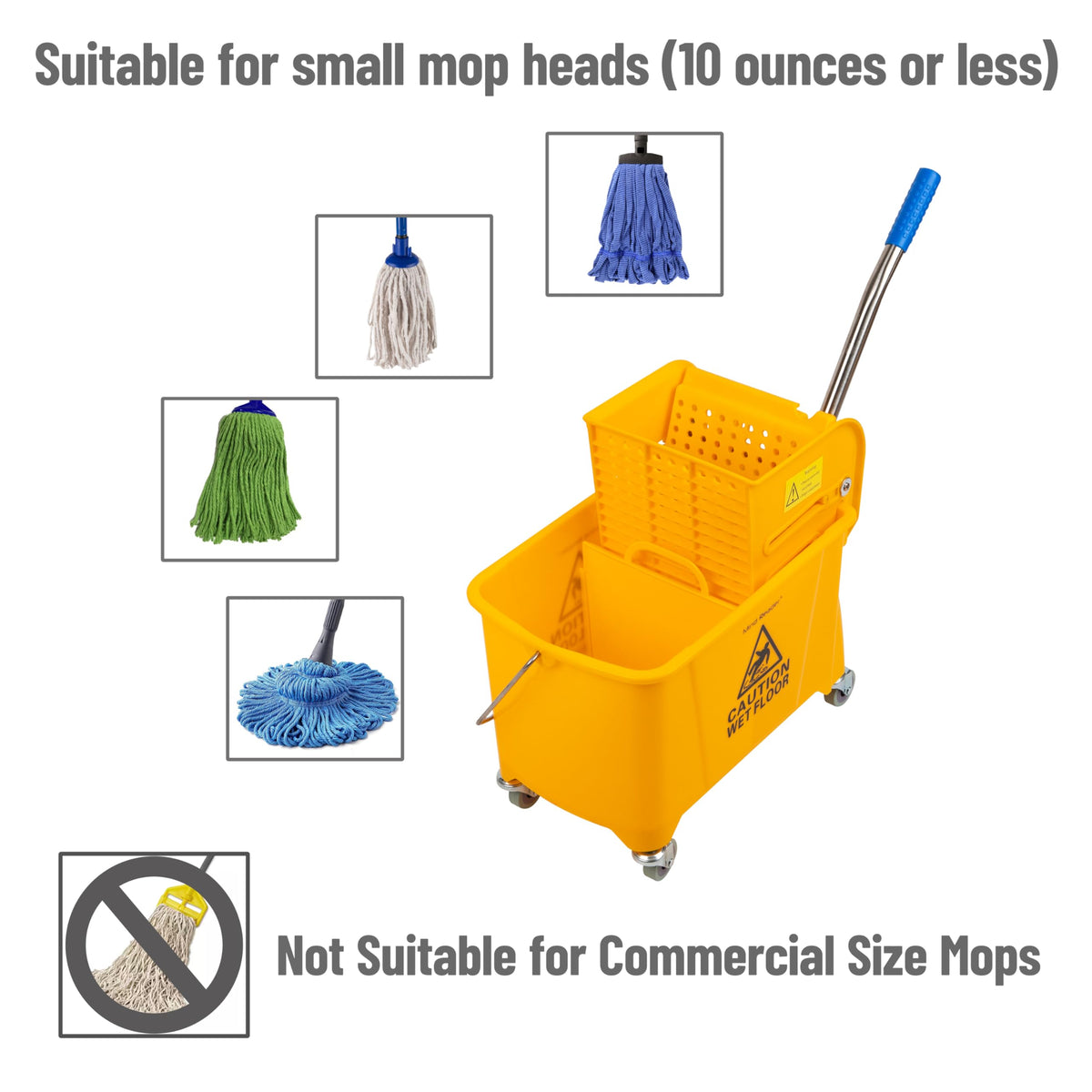 5.5-Gallon Mop Bucket with Wringer S74497