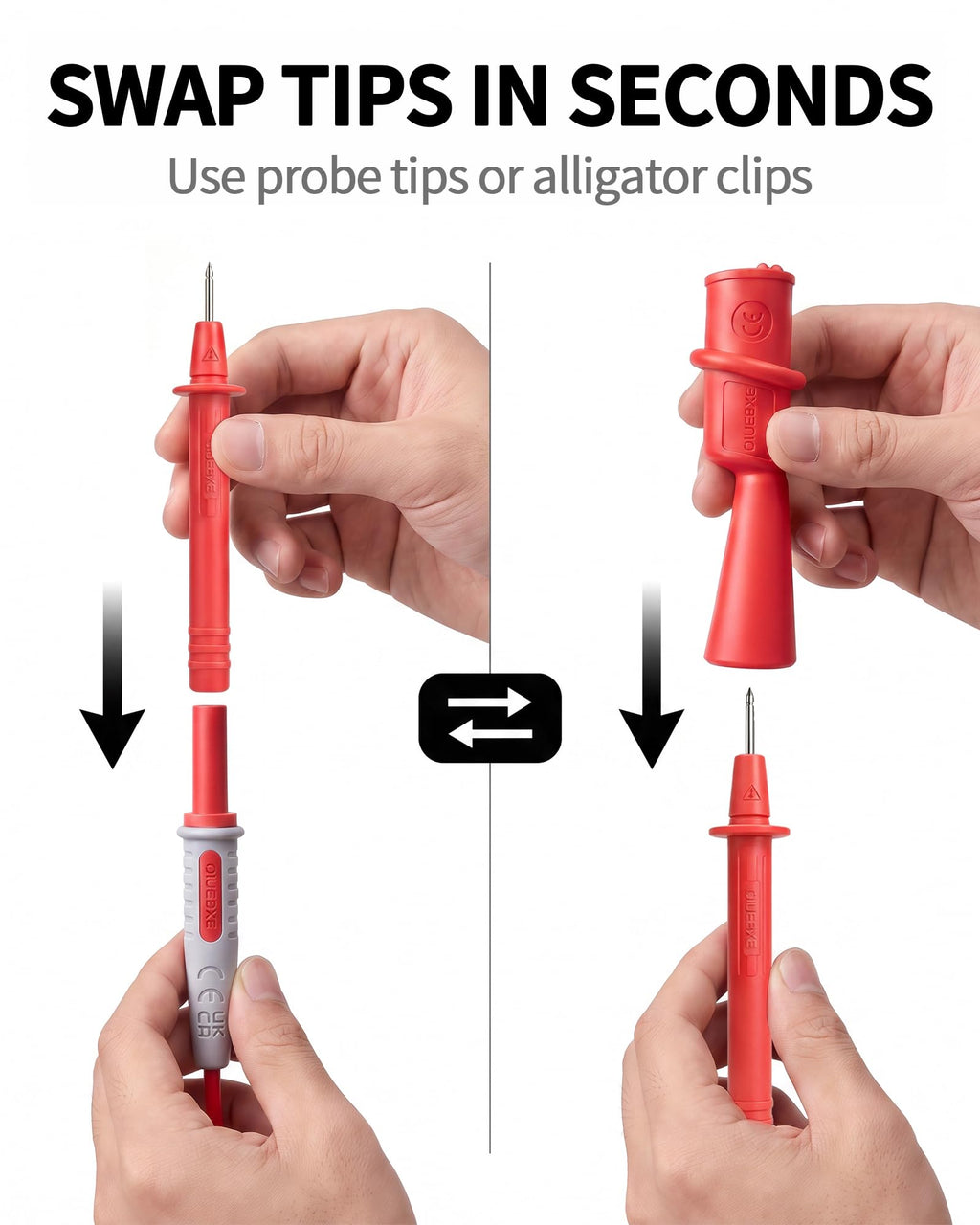 96-Inch Long Silicone Test Leads Kit E186