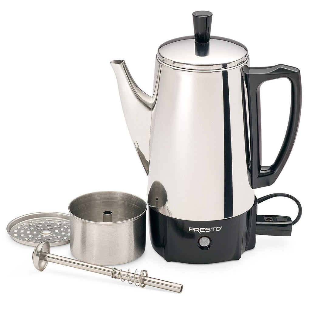 Stainless Steel 6-Cup Electric Coffee Percolator Y954