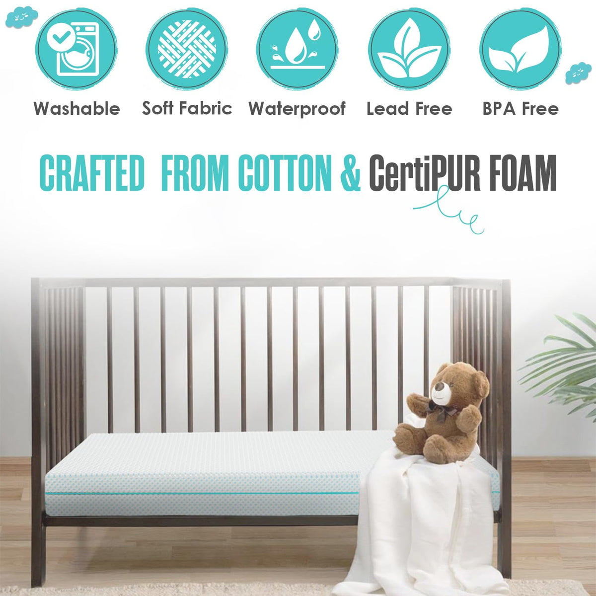 6” Crib Toddler Bed Mattress D37300