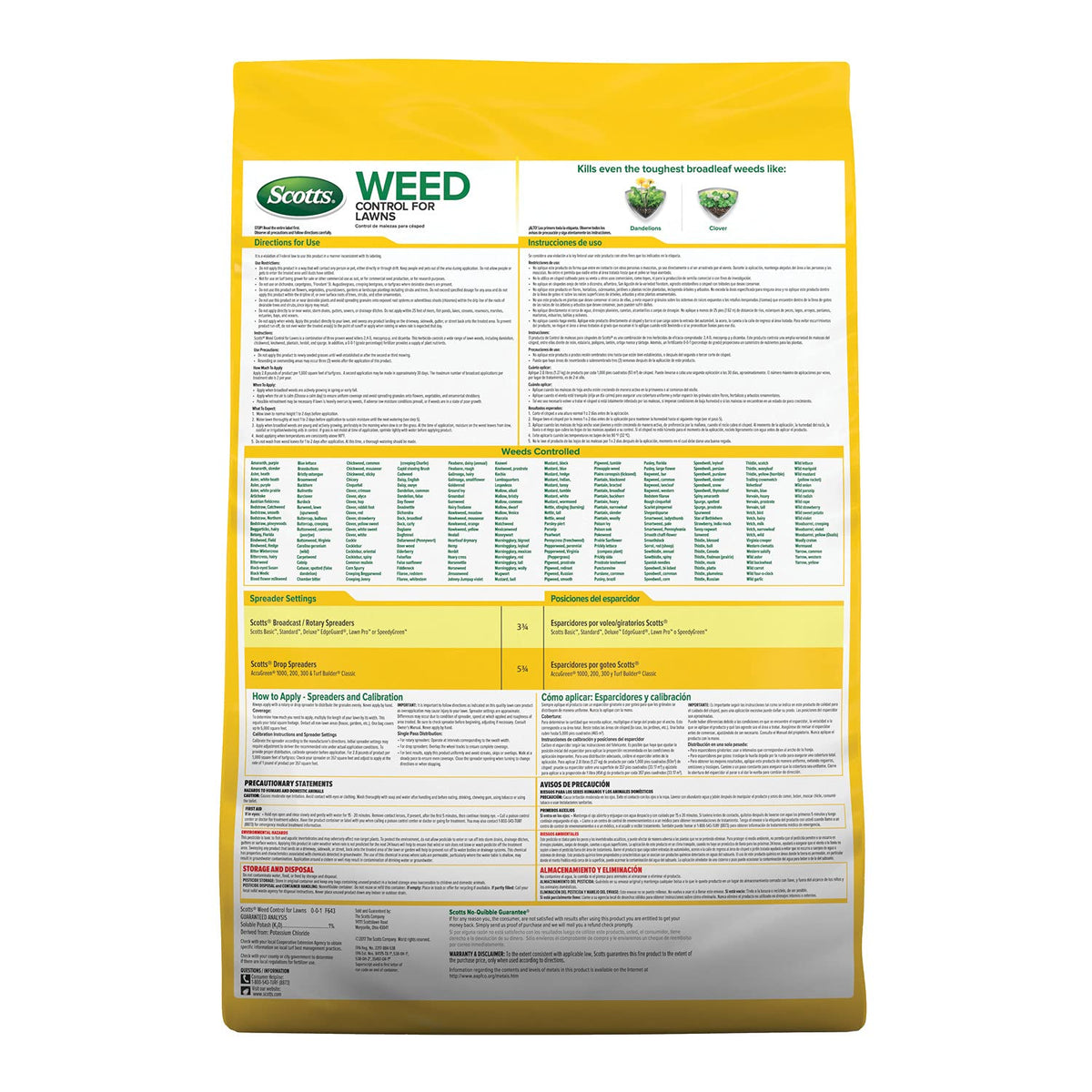 Weed Control for Lawns 14 lbs W43170