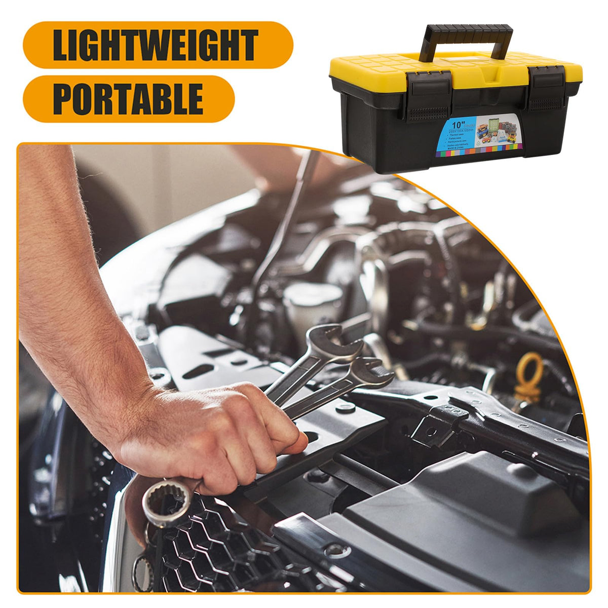 10 Inch Tool Box Organizer Hard Carrying Case P85612