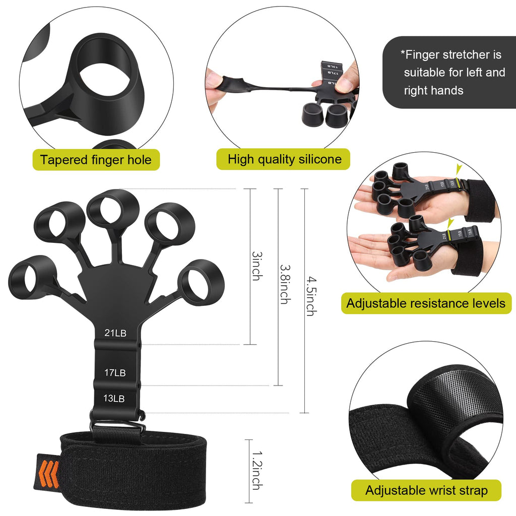 5 Pack Silicone Hand Grip Strengthener Kit Z4822