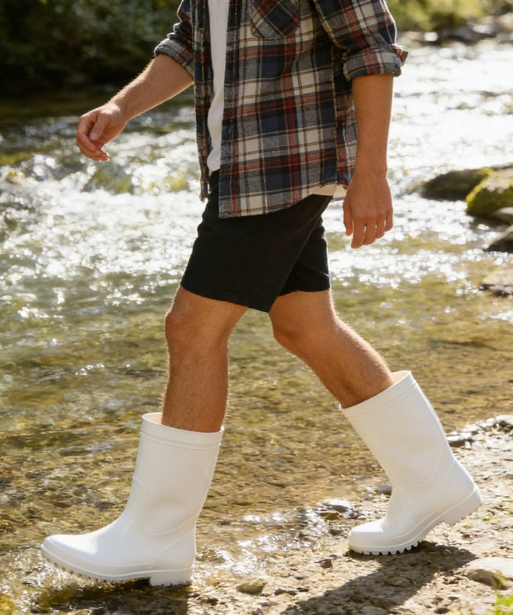 Mid-Calf Waterproof Anti-Slip Rubber Boots K8245