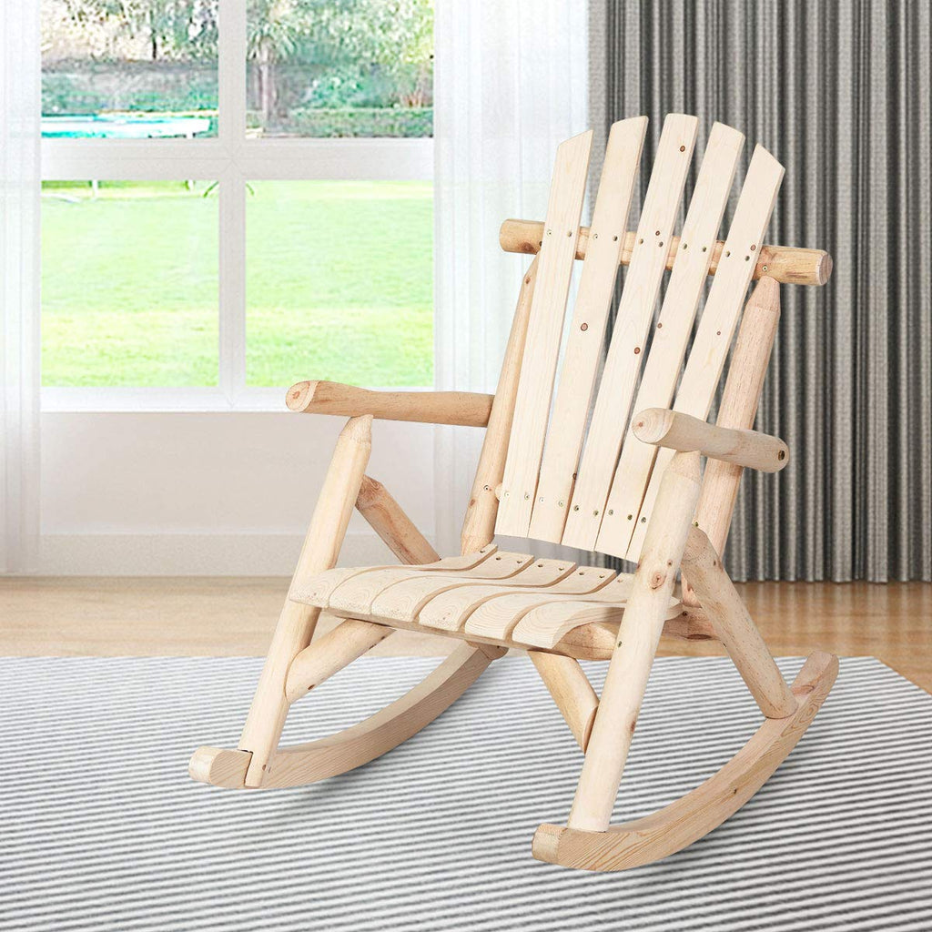 Log Rocking Chair Set A70223
