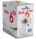 Cat 6 Ethernet Cable 1000ft Blue 23 AWG CMR Solid Bare Copper J32336
