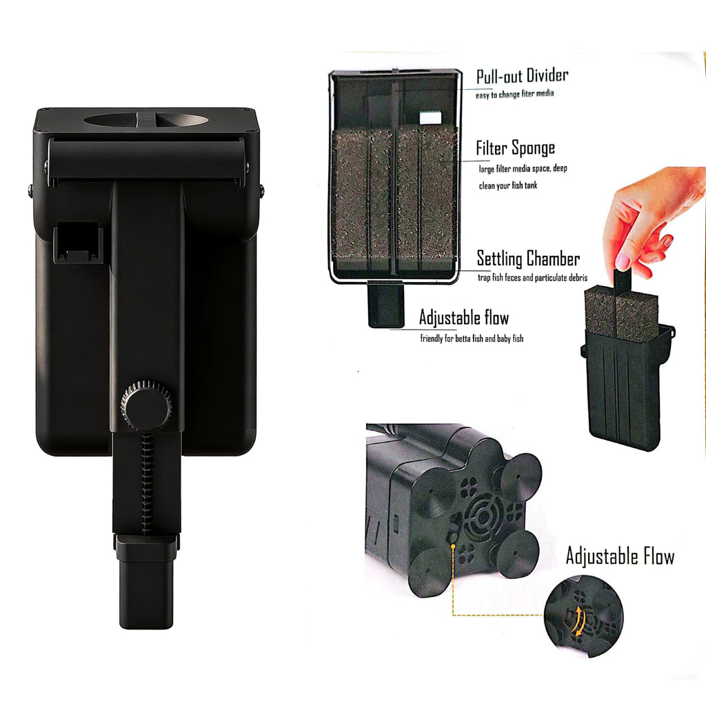 5 Gallon Plastic Aquarium Starter Kit with Filter and LED Light M473892