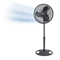 Oscillating Standing Pedestal Fan 16" Black U468
