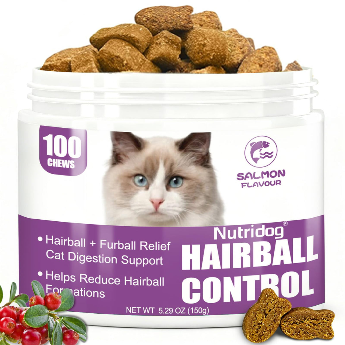 Hairball Remedy Chews with Omega 3&6 B9330