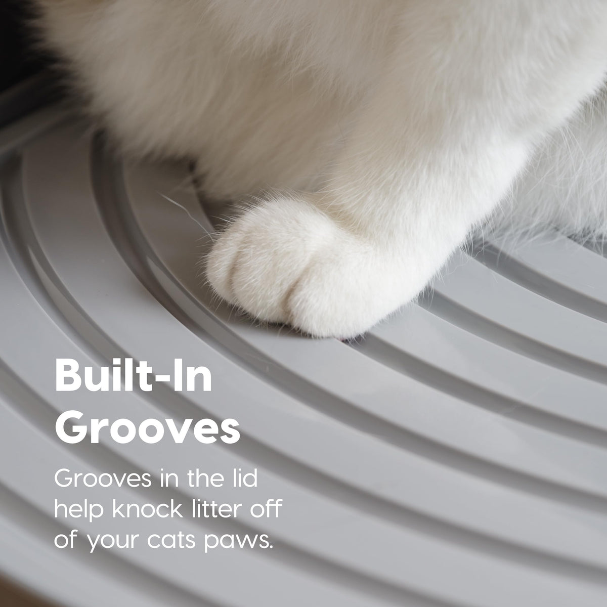 Top Entry Cat Litter Box, Large, Black/Gray G5399