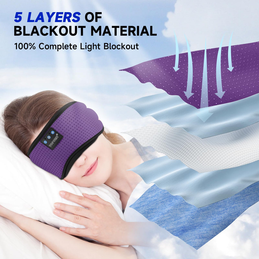 Silk Bluetooth Sleep Mask with Headphones Z558