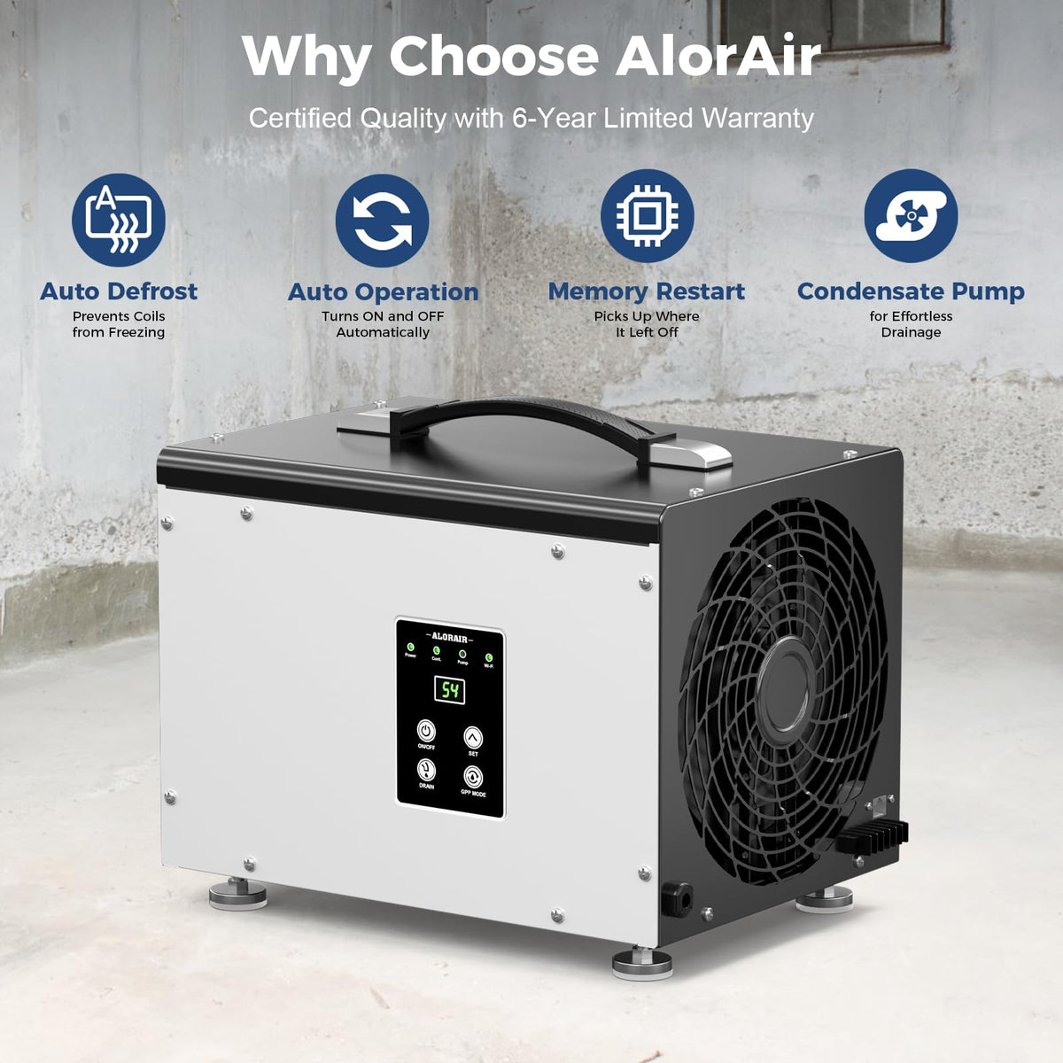 70 PPD Dehumidifier with Pump W5389