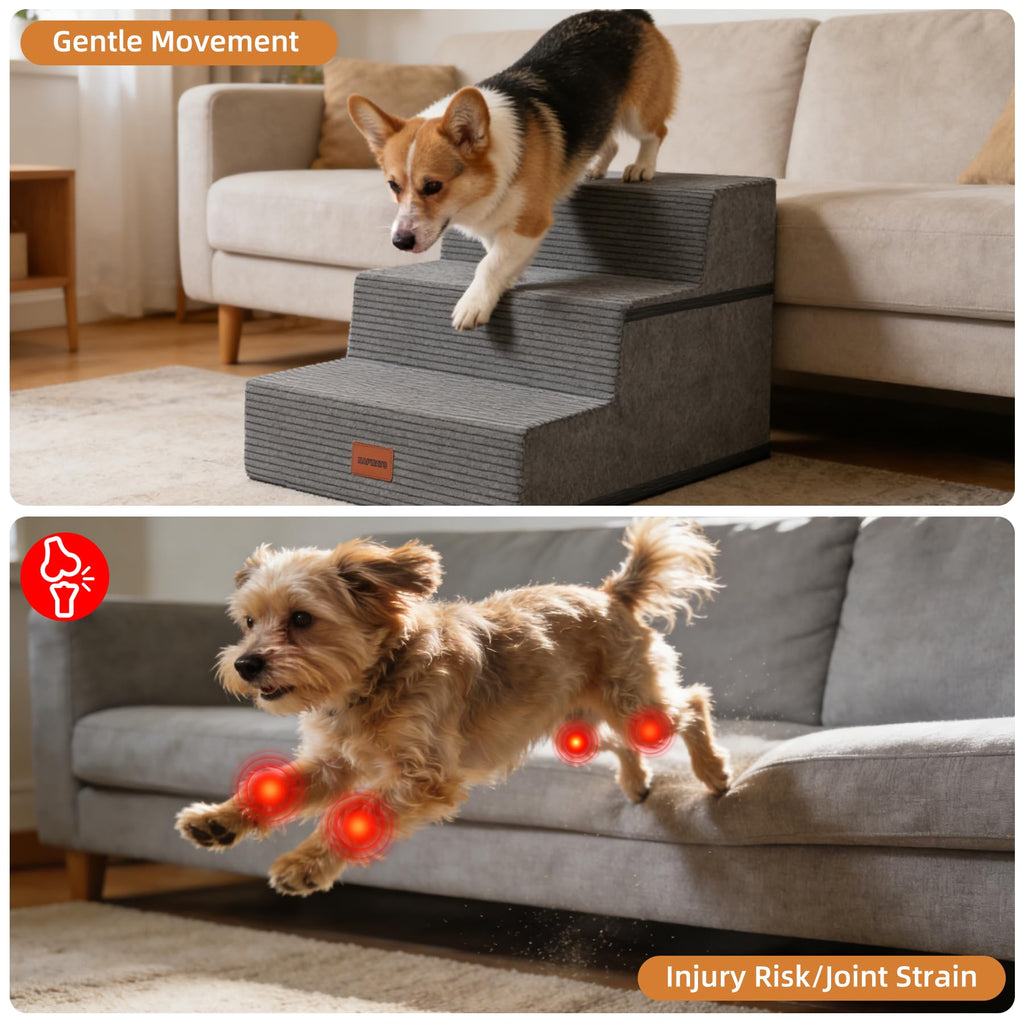 3-Step Non-Slip Dog Stairs with Washable Cover R75707
