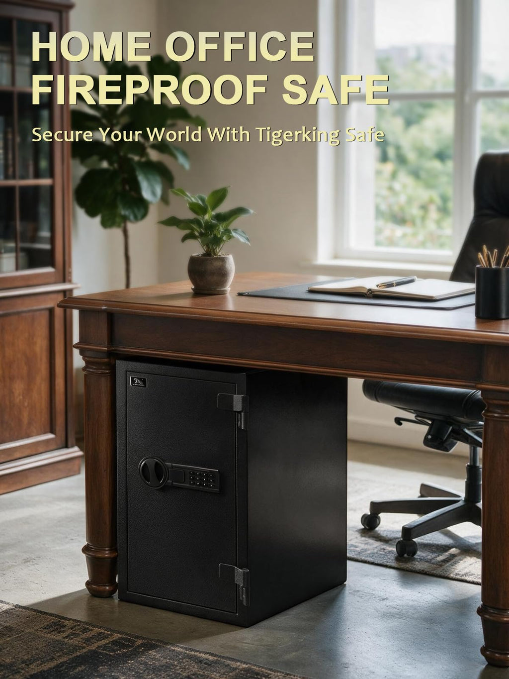 Fireproof Safe Box with Drawer, 3.47 Cu Ft L9943