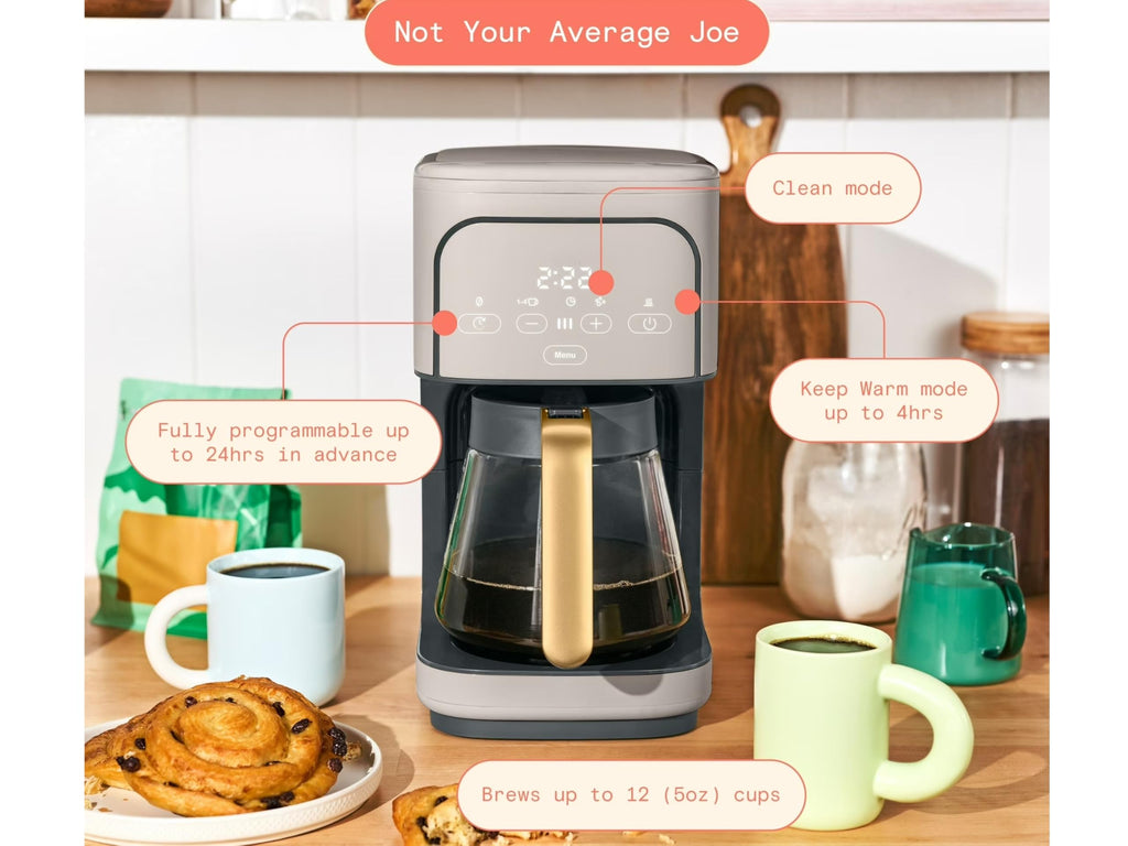 12-Cup Programmable Coffee Maker with Glass Carafe Q303