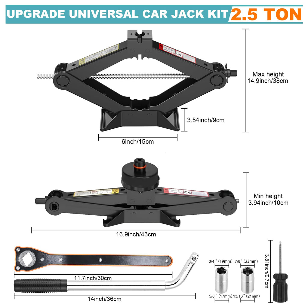 Scissor Jack Kit with Lug Wrench and Jack Pad M62983
