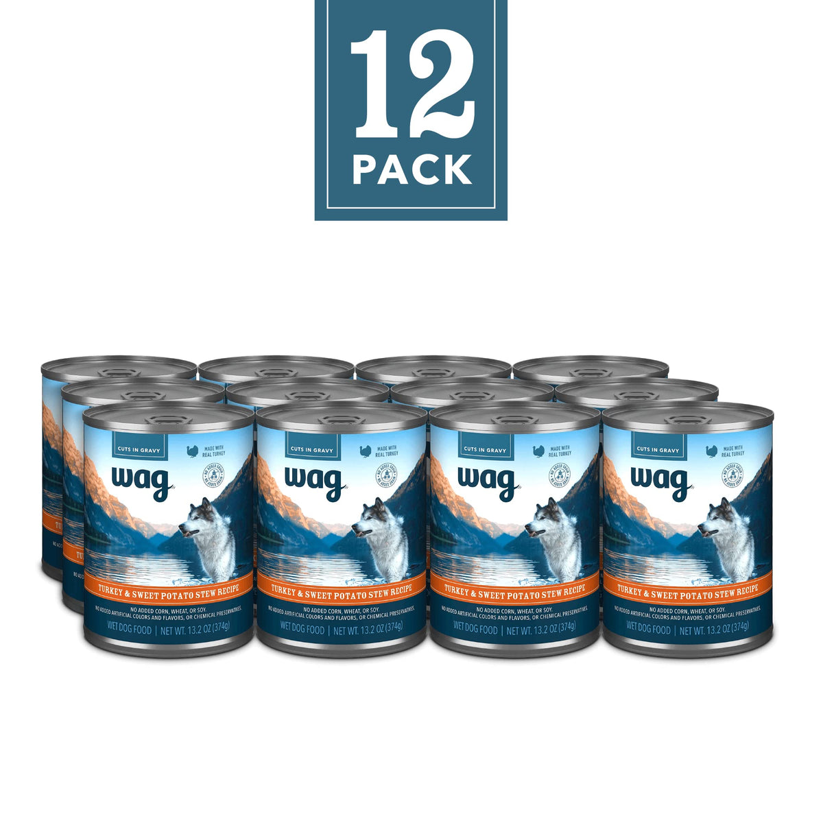 Turkey & Sweet Potato Recipe Canned Dog Food 13.2 oz Can Pack of 12 J640
