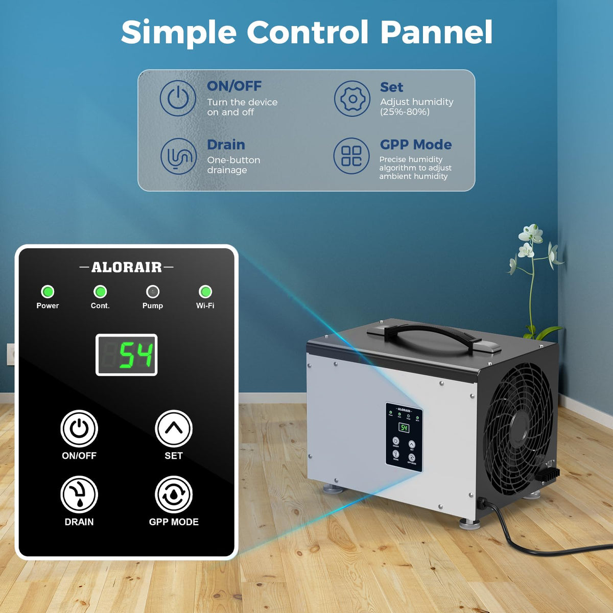 70 PPD Dehumidifier with Pump W5389