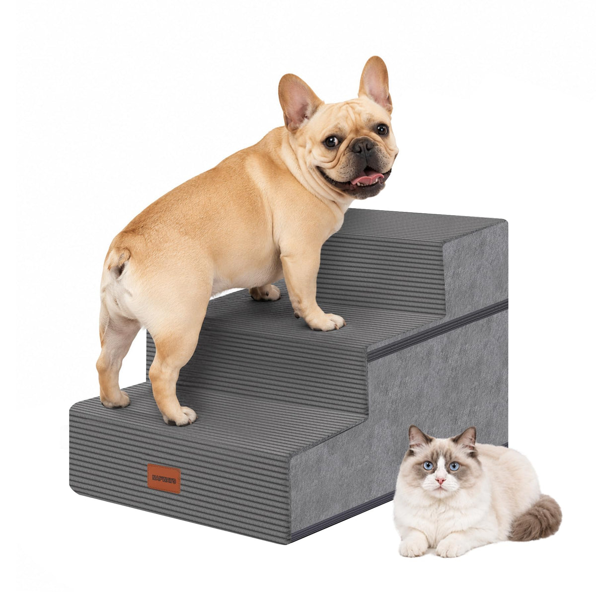 3-Step Non-Slip Dog Stairs with Washable Cover R75707