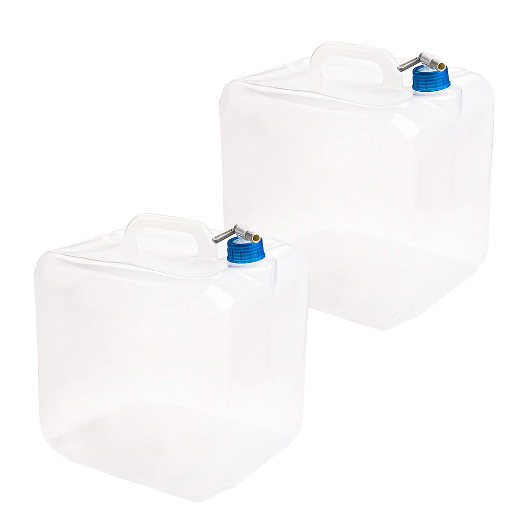 2 Pack 5.3 Gallon Collapsible Water Container with Spigot Z738