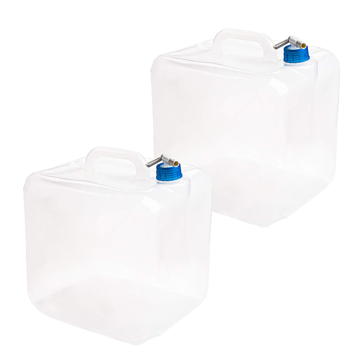 2 Pack 5.3 Gallon Collapsible Water Container with Spigot Z738