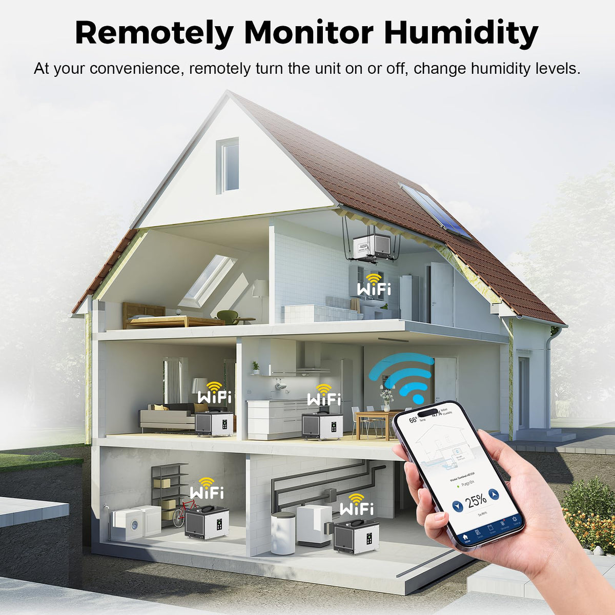 70 PPD Dehumidifier with Pump W5389