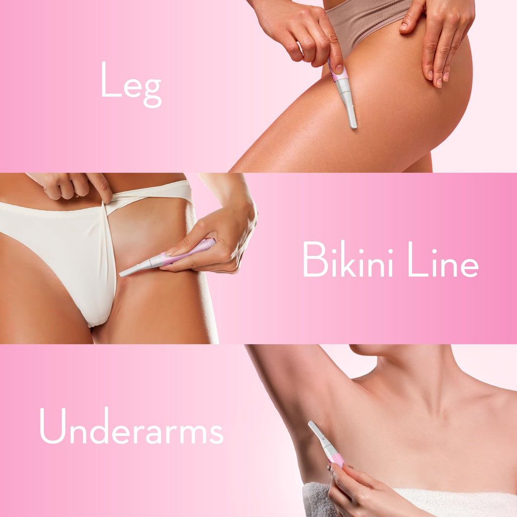 Pink Electric Facial Hair Remover with 2 Replaceable Blade P75216