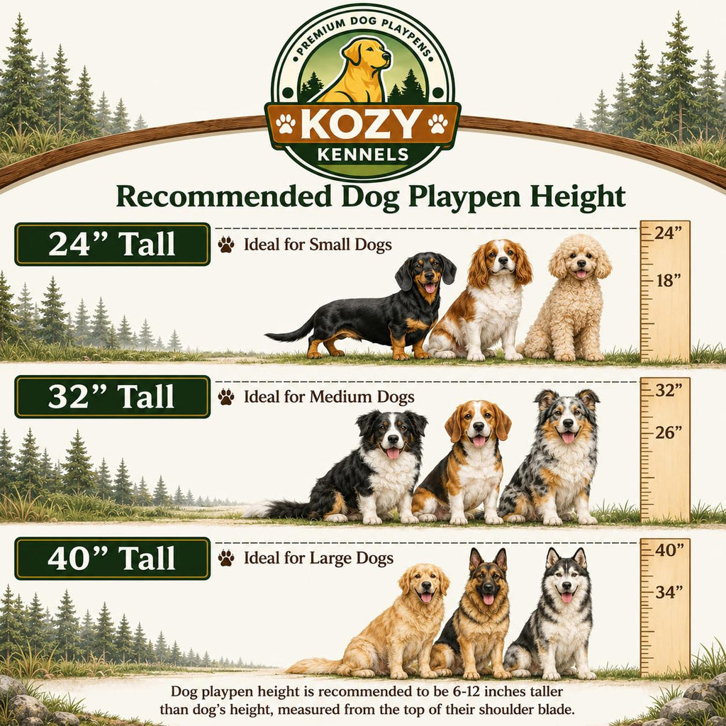 40'' 16 Panels Portable Dog Playpen V549418
