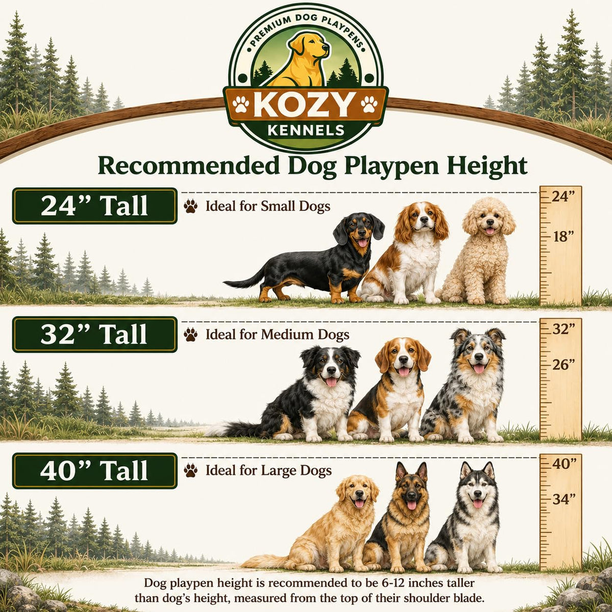 40'' 16 Panels Portable Dog Playpen V549418