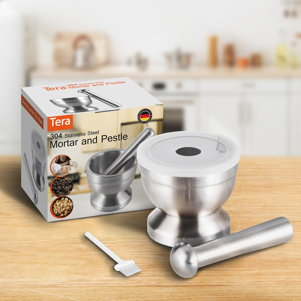 18/8 Stainless Steel Mortar and Pestle S795367