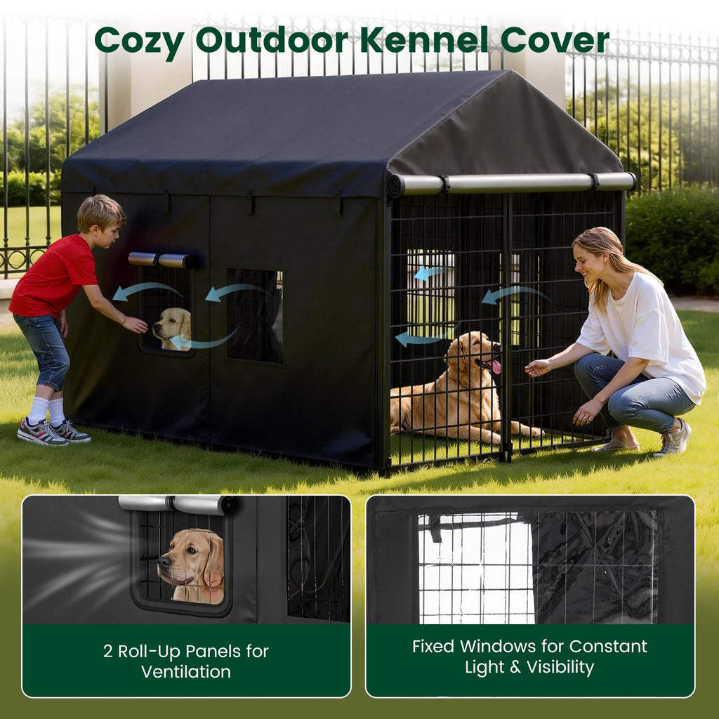 8x4x6ft Waterproof Dog Kennel Cover X574