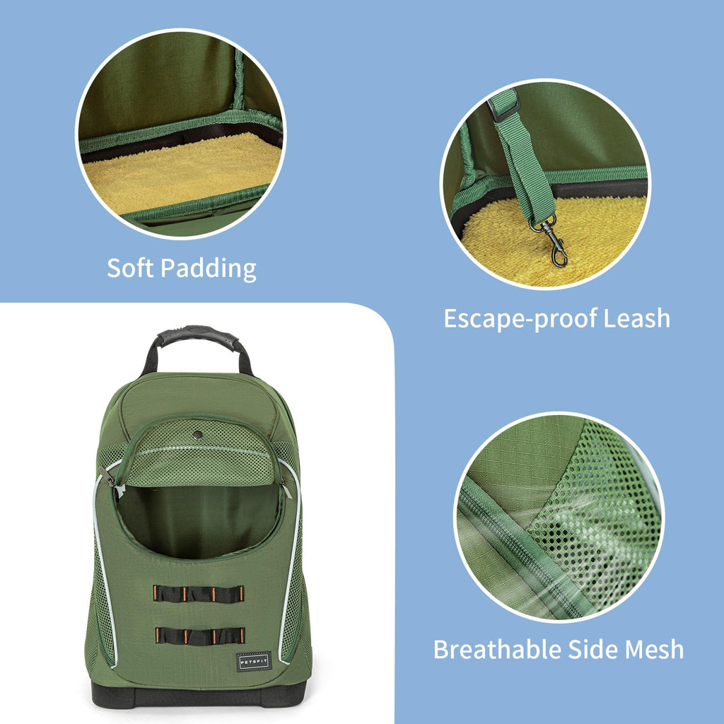 Green Pet Dog Carrier Backpack with Large Ventilations Z2277