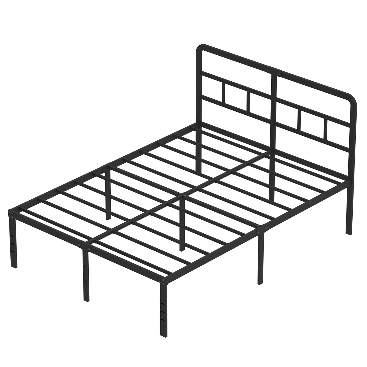 18 Inch Metal Queen Bed Frame with Headboard H124113