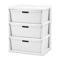 White 3 Drawer Storage Tower H307