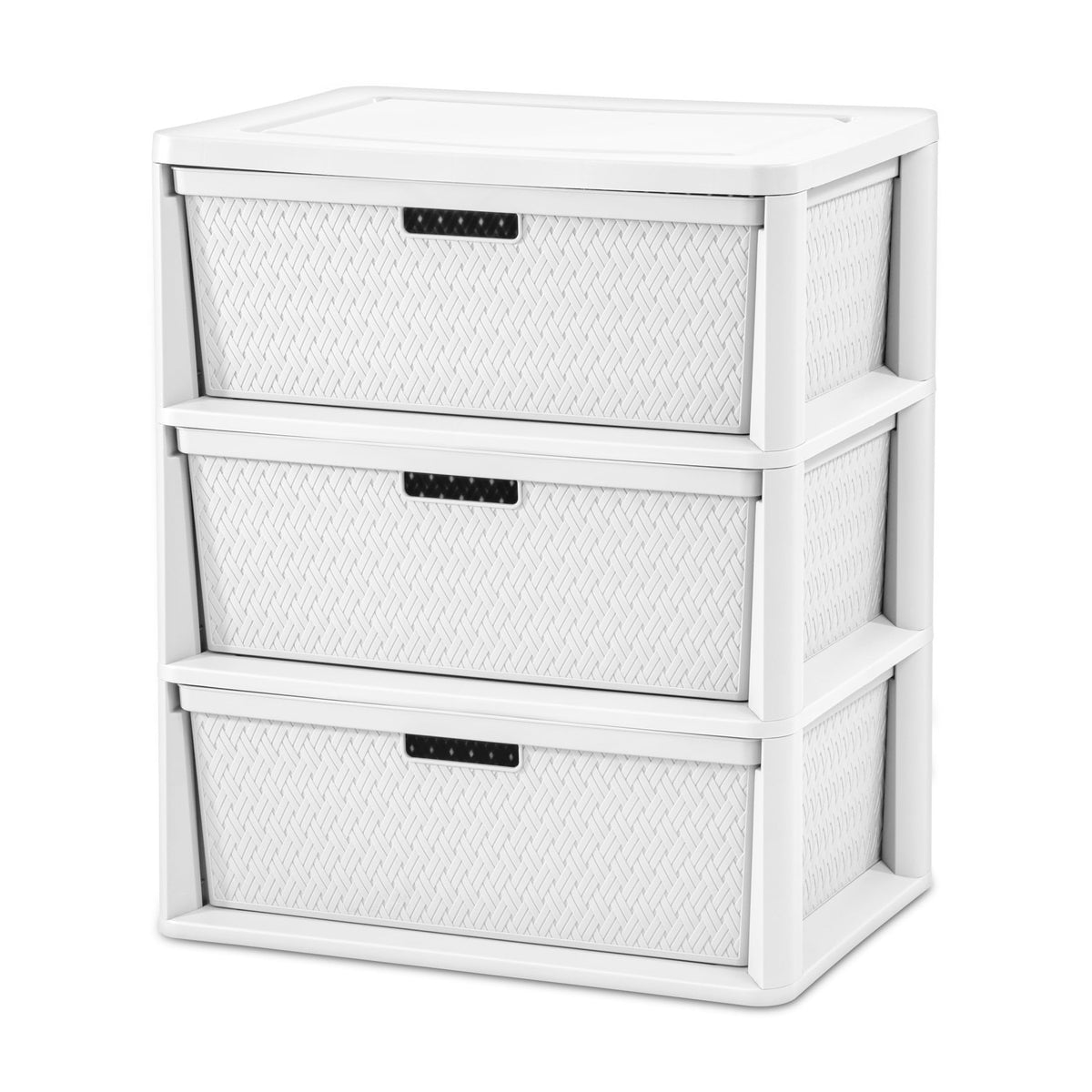 White 3 Drawer Storage Tower H307