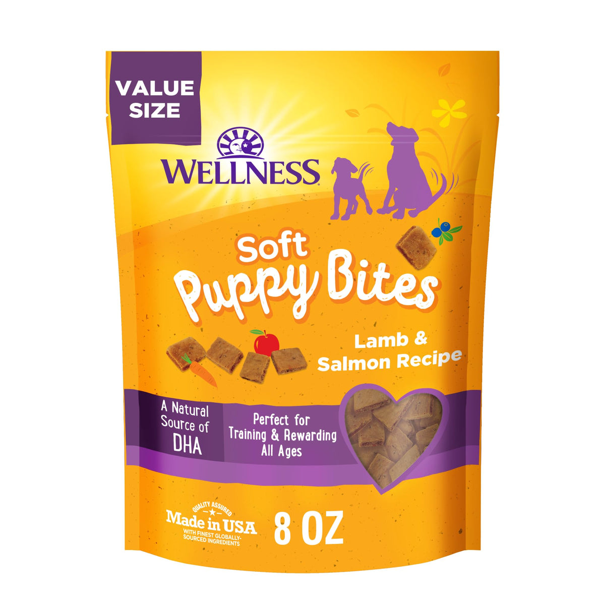 Soft Grain Free Lamb and Salmon Recipe Dog Training Treats 8 oz Bag X47718