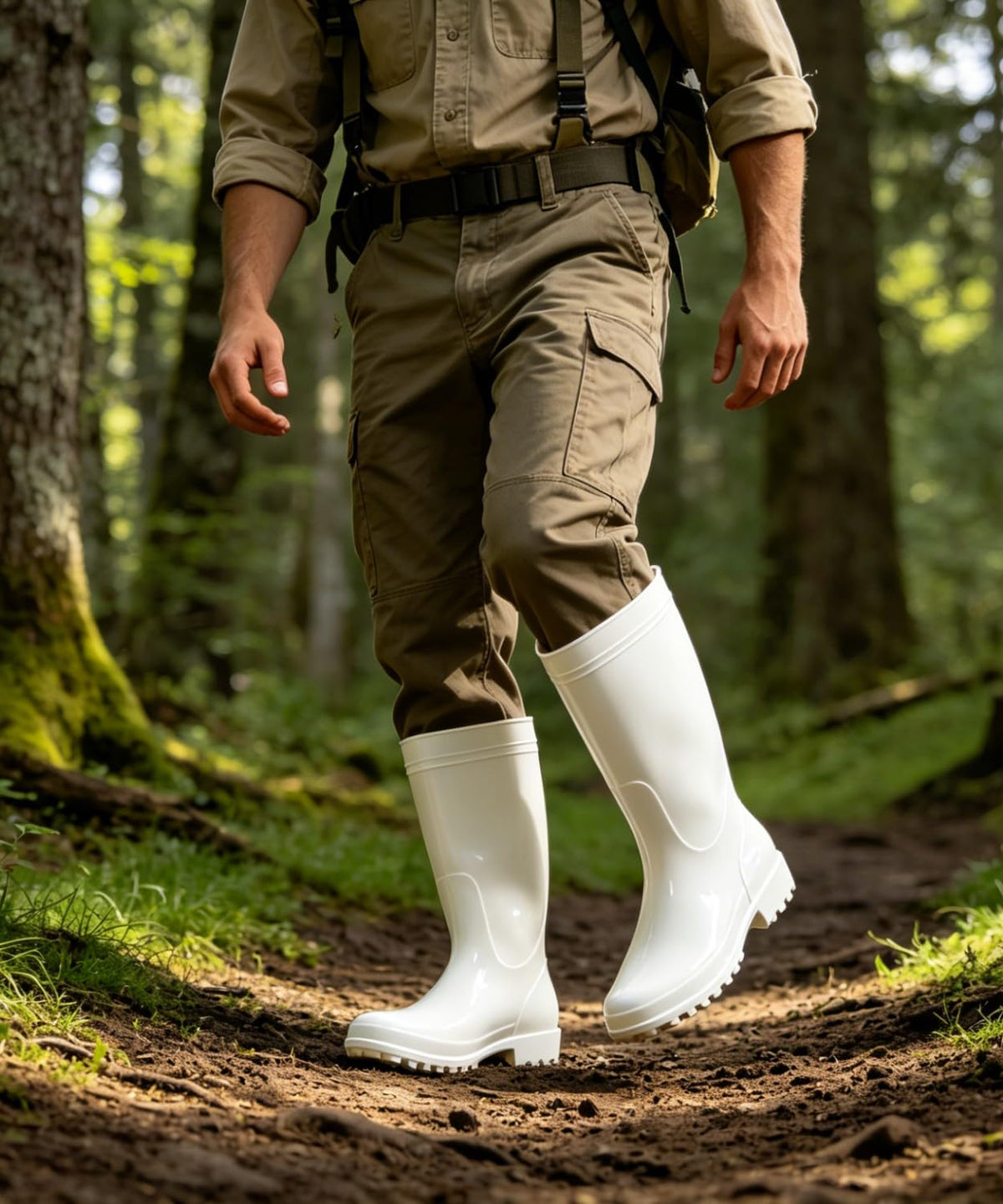 Mid-Calf Waterproof Anti-Slip Rubber Boots K8245