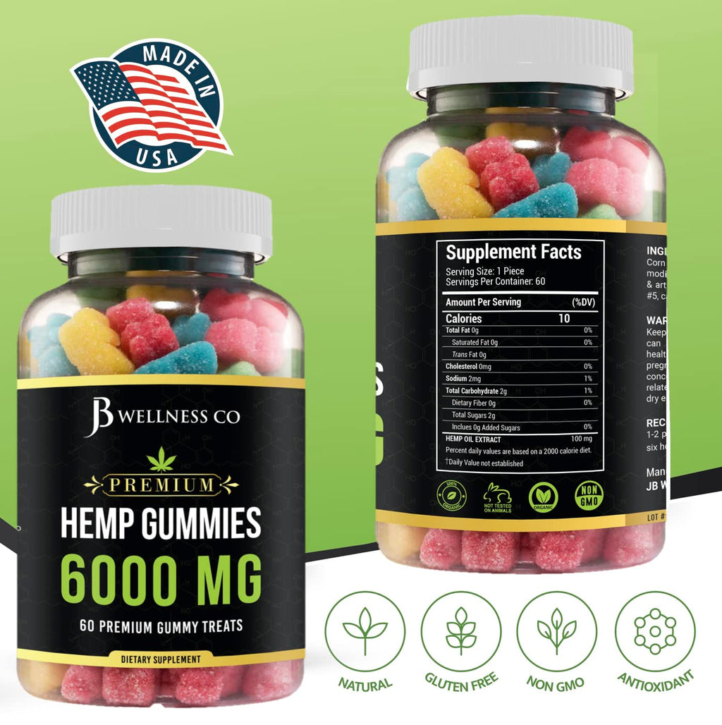 Hemp Gummies with Hemp Oil 2-Pack S2982