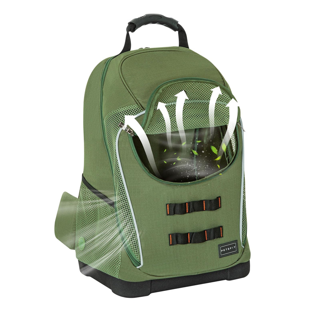 Green Pet Dog Carrier Backpack with Large Ventilations Z2277