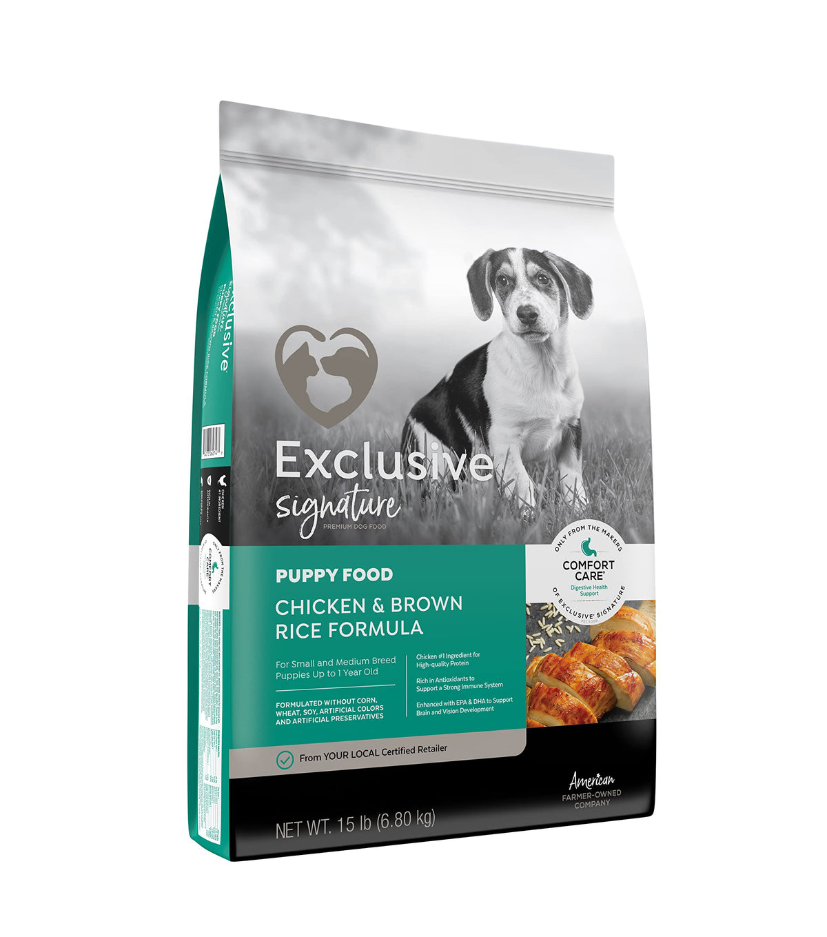 Puppy Chicken & Brown Rice Dog Food 15 lb Bag K63572