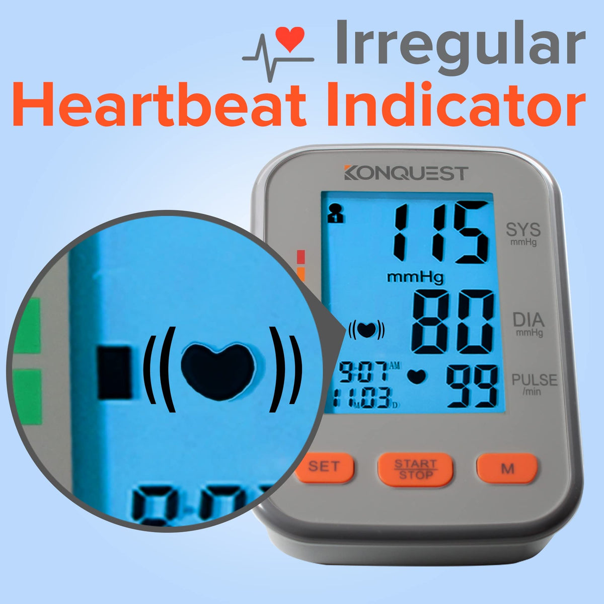 Automatic Upper Arm Blood Pressure Monitor Extra Large Cuff M228