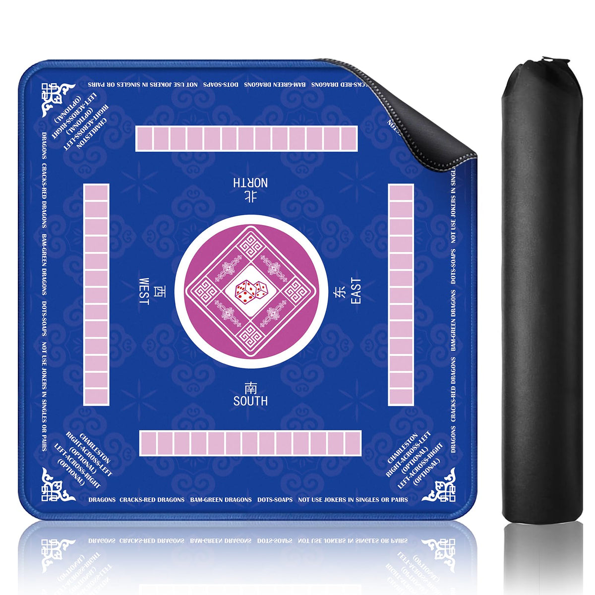 American Mahjong Game Set with Mat and Racks Y687970