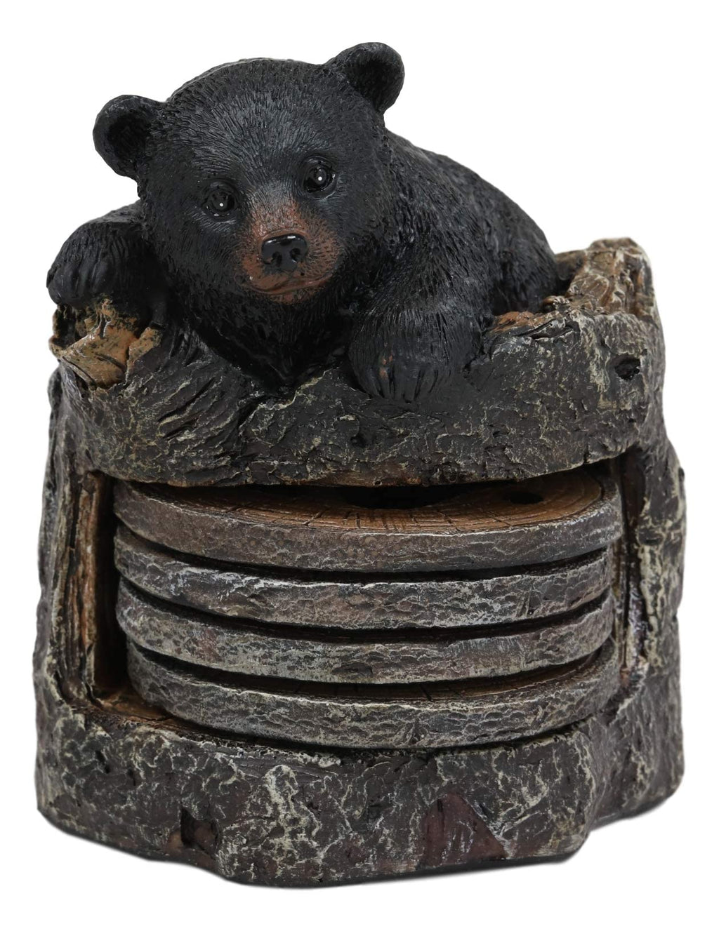 Black Bear Coaster Set with 4 Coasters P34099